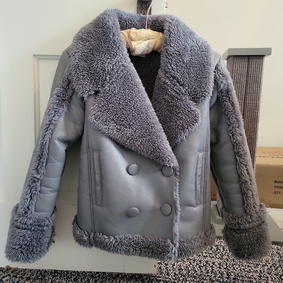 Tsang Jackets & Blazers - Gorgeous faux shearling jacket gray XS Vegan by Tsang